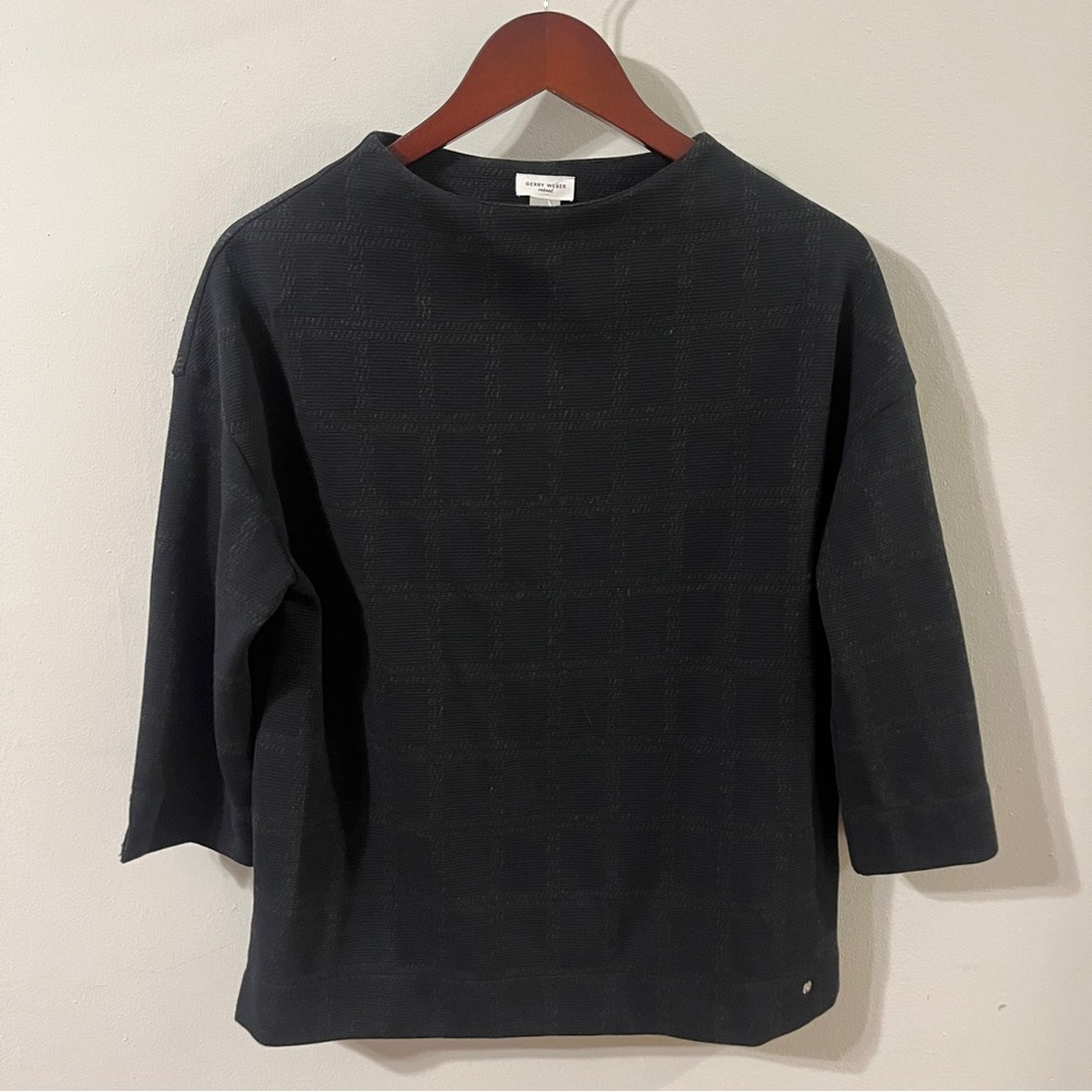 Gerry Weber knit windowpane print top size 36/6